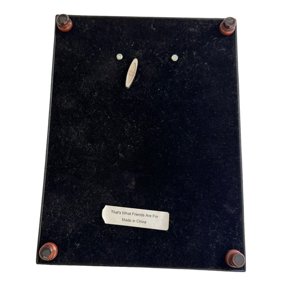 Vintage Sankyo Wooden Musical Jewelry Box with Picture Frame on Lid Velvet Lined - Picture 8 of 9